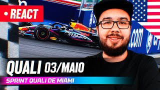 F1 REACT AO VIVO  CLASSIFICAÇÃO SPRINT EM MIAMI DE 2024 [upl. by Imaon925]