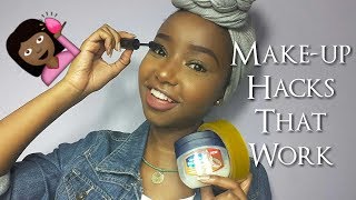 Makeup Hacks That ACTUALLY WORK  Wabosha Maxine [upl. by Kjersti772]