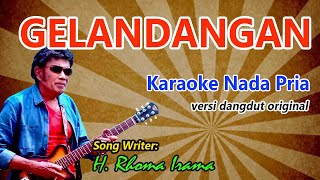 Gelandangan  Rhoma Irama Karaoke Versi Dangdut Original [upl. by Aelahs]