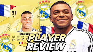 91 MBAPPE PLAYER REVIEW  FC 25 Ultimate Team [upl. by Sioled]