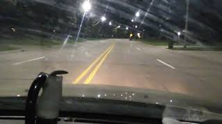 DashCamN Night Cam Metro Parkway to Grosebeck to Cass to Romeo Plank1 [upl. by Genesia]