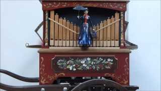 Orgue de barbarie BelCanto Le Ludion  Ebénisterie de luxe avec décor de Mary Poppins [upl. by Folly]