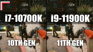 Intel Core i710700K vs Intel Core i911900K — Test in 10 Games 1080p 1440p [upl. by Pickard]