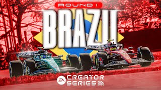 F1 Creator Series  SEASON 6  RACE 1  THE BRAZILIAN GRAND PRIX  Sponsored by EA Sports [upl. by Azpurua]