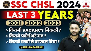 SSC CHSL 2024  SSC CHSL Last 3 Years Total Form Fill Up Appeared Candidates Vacancy Details [upl. by Labannah73]