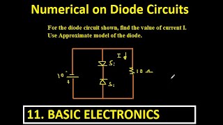 Diode Circuits Numerical 3  BASIC ELECTRONICS [upl. by Monk750]