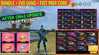 Craftland All BundlesAll EmoteAll Evo Gun Map Code  Ob42 Update FF New Craftland Map Kaise Banaye [upl. by Fawcett]