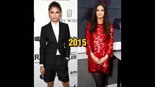 Zendaya Vs Selena Gomez Through The Years 🌟 shorts thenandnow [upl. by Aser915]