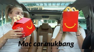 Macdonalds car mukbang met Fleur Nijbacker 🍟 Rosa Sofia [upl. by Dnomrej]