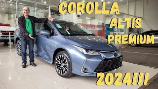 NOVO COROLLA ALTIS PREMIUM 2024 FICOU MAIS ECONÔMICO [upl. by Atiekal]