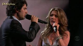 Celine Dion amp Josh Groban Live quotThe Prayerquot HD 720p [upl. by Idaf]