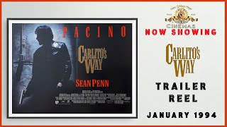 CARLITOS WAY January 1994 MGM Cinema Trailer Reel  Home Cinema [upl. by Dilks]