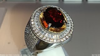 Natural Pyrope Almandine Garnet 4 ct [upl. by Nabal]