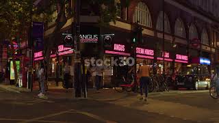 Angus Steakhouse In London At Night UK [upl. by Nnainot]