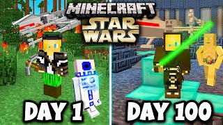 I Survived 100 days in STAR WARS Minecraft GalaxyHeres What Happened [upl. by Pepita]