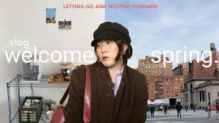 welcoming spring introvert exploring nyc letting go creating a coffee bar cafes and walks [upl. by Maxie]