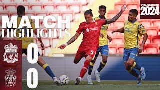 HIGHLIGHTS Liverpool 00 Las Palmas  PreSeason 2024 ends in Anfield draw [upl. by Pendleton]