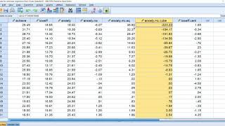 Polynomial regression using SPSS July 2020 [upl. by Ecinnej104]