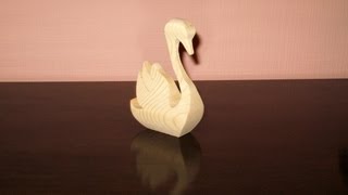 3D swan cut out on the bandsaw [upl. by Katharine]