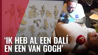 Schiffmacher zet Rembrandttattoos in Rembrandthuis [upl. by Skees562]