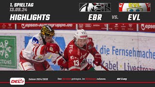 Game Highlights Spieltag 1 Eisbären Regensburg vs EV Landshut [upl. by Atinihc]