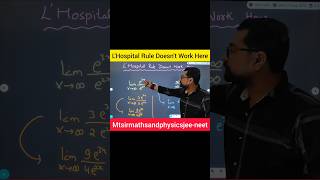 LHospital Rule Doesnt Work Herejee jeemains jeeadvance neet maths physics shorts ytshorts [upl. by Asseralc]