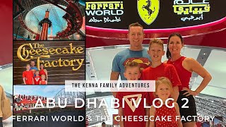 Ferrari World Abu Dhabi and Cheesecake Factory Yas Mall Abu Dhabi [upl. by Auod]