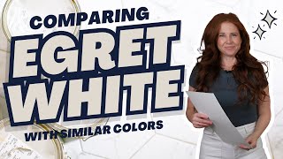 Sherwin Williams Egret White Compared to Similar Colors [upl. by Brandea]