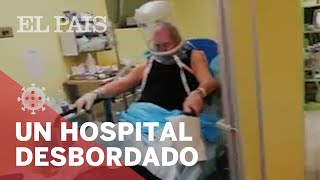 Así es el interior de un hospital DESBORDADO con enfermos de CORONAVIRUS [upl. by Wenn36]