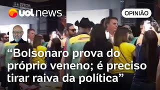 Bolsonaro recebe uma dose do seu próprio veneno ao ser filmado sob vaias e xingos diz Josias [upl. by Norine996]