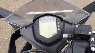 KTM Rc 200 test drive and top speed 2015 [upl. by Catlaina]