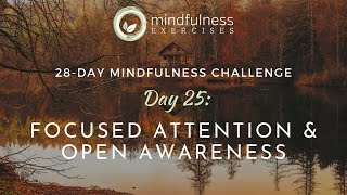 Focused Attention and Open Awareness  Guided Mindfulness Meditation [upl. by Nagear]