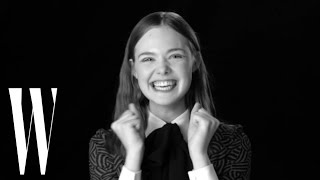 Elle Fanning Still Loves Ryan Gosling Even Though Hes a Dad  Screen Tests 2015 [upl. by Poler]