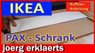 Montageanleitung Ikea Pax Schlafzimmer Schrank Aufbau Komplement Tutorial No 415 [upl. by Onitsirc]