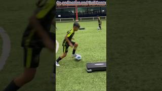 Dynamic warmup ball control and Coordination 🔥🏃 shorts shortsvideo ytshortsfootballballcontrol [upl. by Hsitirb353]