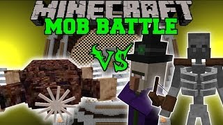 MOLENOID VS WITCH MUTANT amp MORE  Minecraft Mob Battles  Mods [upl. by Fillender]