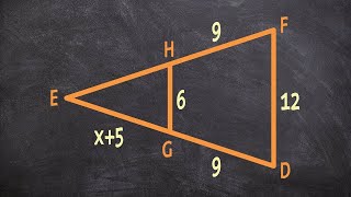 How to find the missing side of two similar triangles [upl. by Adnolehs885]