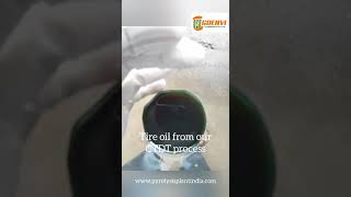 Tyre Pyrolysis Oil bleaching and decoloring [upl. by Annhoj]