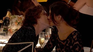 Kylie Jenner and Timothée Chalamet KISS During Golden Globes Date Night [upl. by Yrennalf]