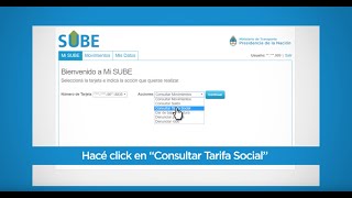 Cómo registrar la SUBE  Tarifa Social Federal de transporte [upl. by Nellda]