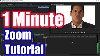 How to Zoom in Adobe Premiere Pro CC Fast Tutorial [upl. by Nedyaj320]