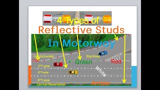 4 Types of Reflective Studs in a Motorway or Dual Carriage Way [upl. by Yrreiht772]