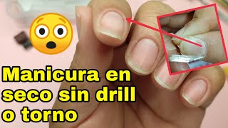 Manicura en seco sin drill y preparación de la uña natural para cualquier sistema de uñas postizas [upl. by Isnan]