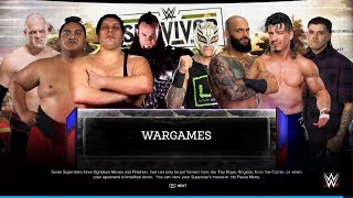 Giants VS Cruisers Survivor Series WARGAMES WWE 2K24 [upl. by Strang]