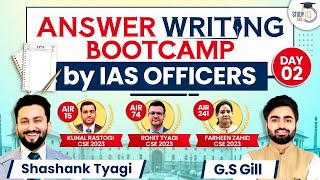 UPSC Mains Answer Writing Bootcamp By IAS Officer  Day 2  UPSC CSE Toppers  StudyIQ IAS [upl. by Herring623]