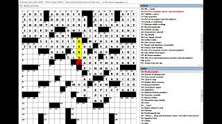 Los Angeles Times LAT Crossword Puzzle 10062024 [upl. by Jarrell783]