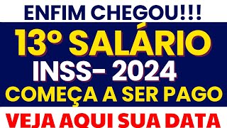 CHEGOU O DIA 13Âº INSS ANTECIPADO  VAI TER PAGAMENTO  CALENDÃRIO COMPLETO 2024 APOSENTADOS INSS [upl. by Ezechiel]