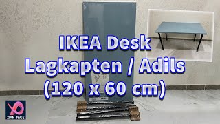 IKEA Lagkapten  Adils Desk Assembly [upl. by Aidam105]