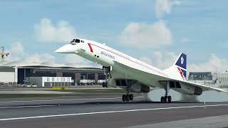 MSFS  Concorde  Take Off amp Landing [upl. by Ardnuat]