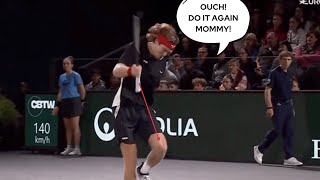 Weekly Andre Rublev Temper Tantrum  Embarrassing and Time to Growup parismasters [upl. by Htiderem]